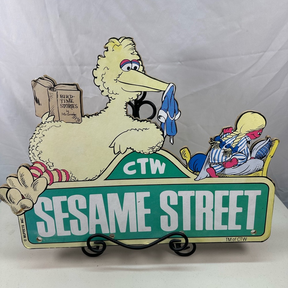 Sesame Street Wall Decor with Big Bird and Snuffy